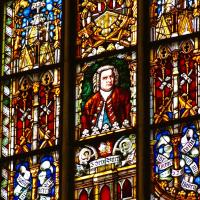 Johan Sebastian Bach Stained Glass Window