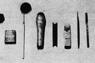 Mr. Masaru Matano's guitar making tools