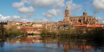 View of Salamanca and River Tormes, Spain